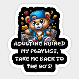 90's Teddy bear Sticker